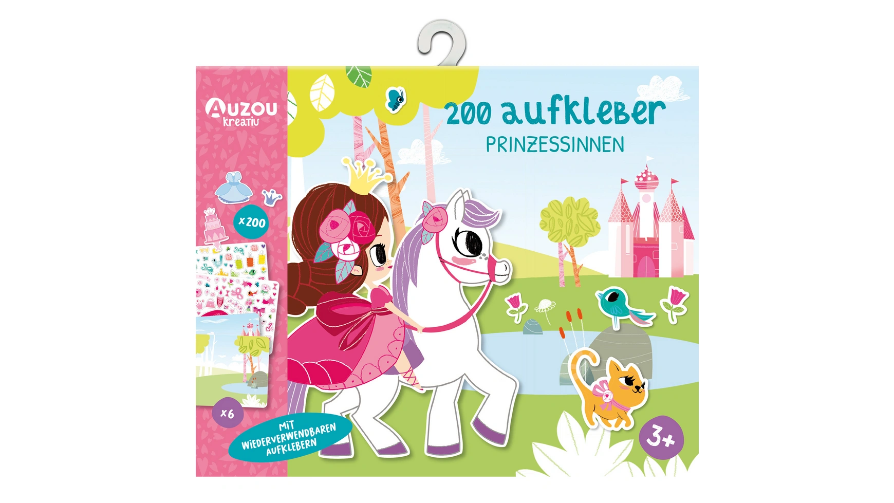 Креативный набор наклеек принцессы 200 штук от auzou Huch Verlag цена и фото