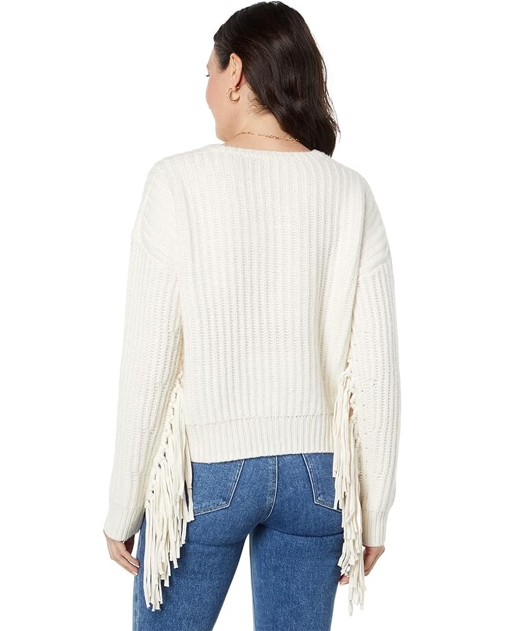 

Свитер Splendid Britain Fringe Sweater, цвет Marshmallow