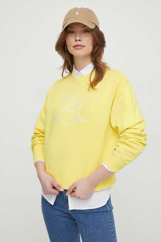 

Хлопковая толстовка Tommy Hilfiger, желтый
