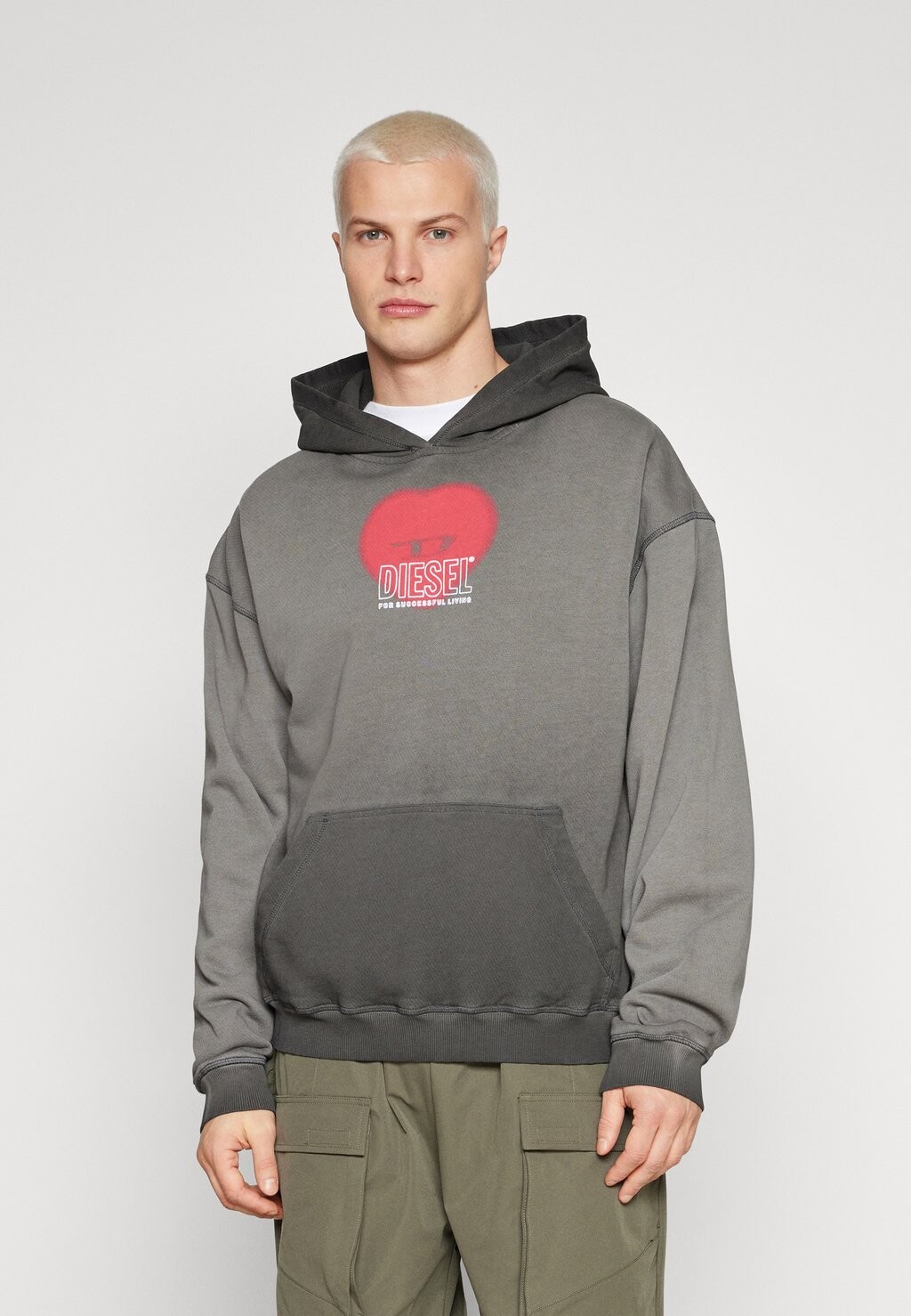 

Толстовка с капюшоном UNISEX Diesel, черный