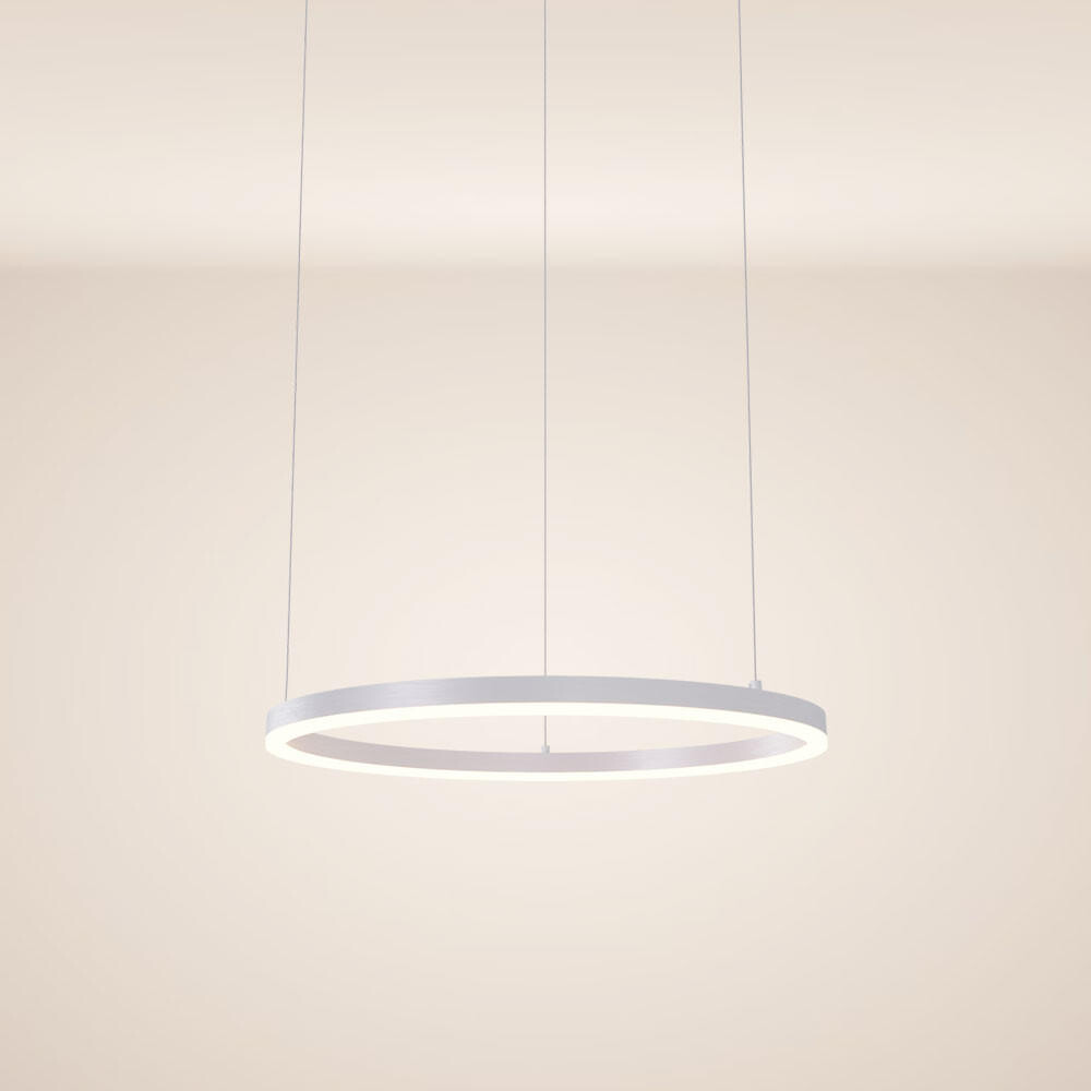 

Светодиодная подвесная лампа s.luce, 60x60x3,3 см, белый