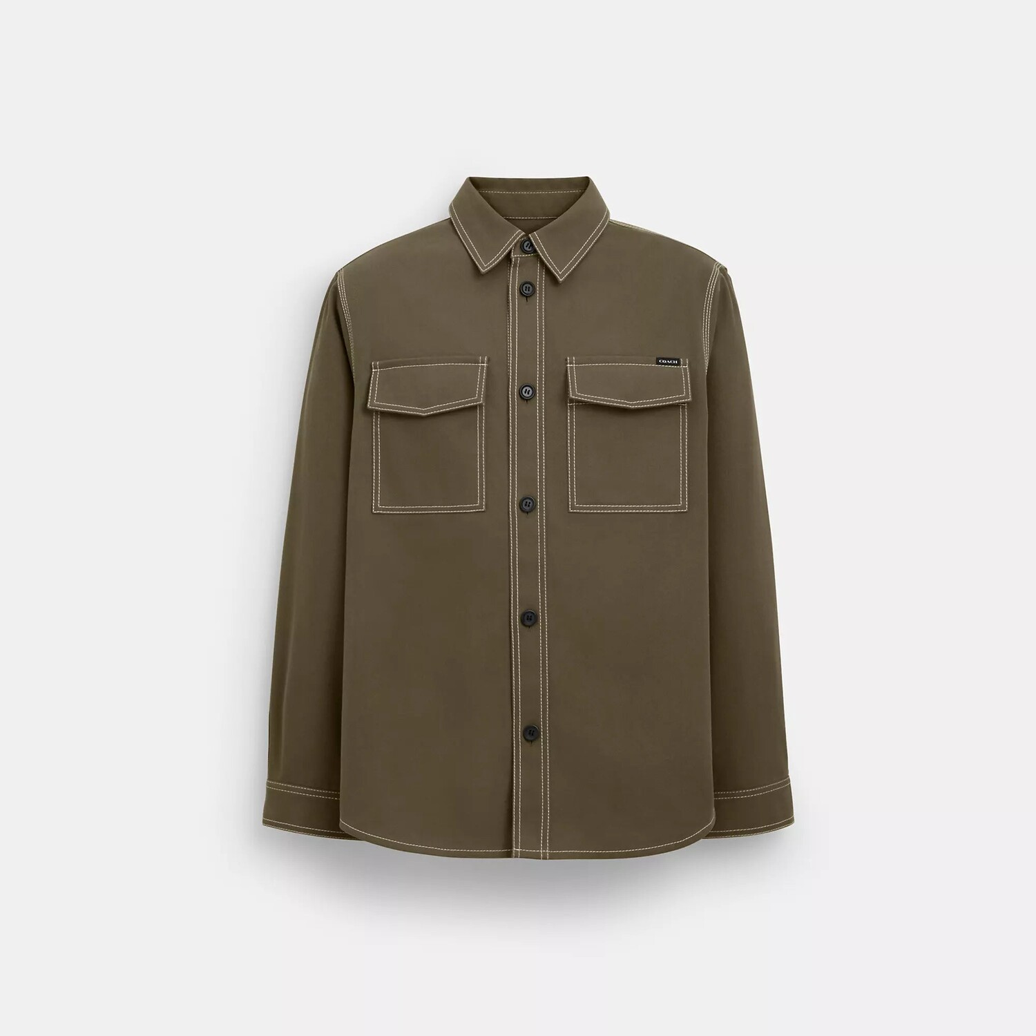 

Саржевая футболка Coach Outlet, цвет Military Green