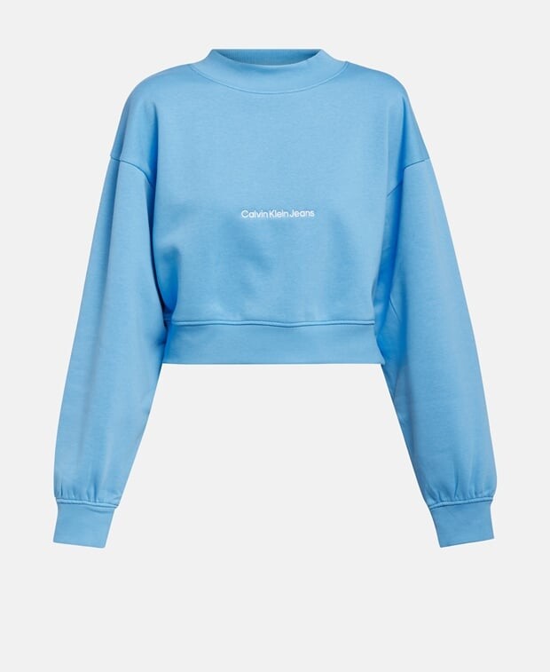 

Укороченная толстовка Calvin Klein, синий