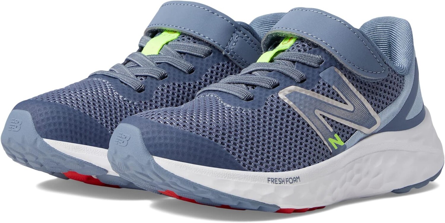 

Кроссовки Fresh Foam Arishi v4 Bungee Lace with Hook-and-Loop Top Strap New Balance, цвет Arctic Grey/Pixel Green