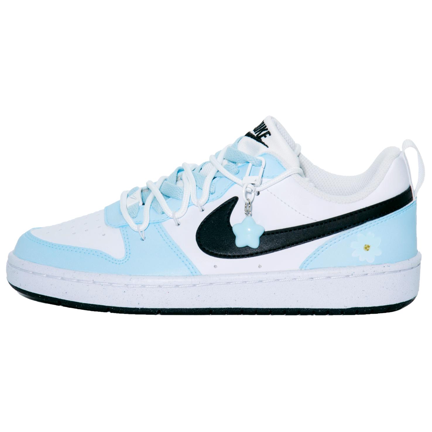 

Кроссовки Nike Court Borough Skateboarding Shoes Women's Low-top Light Blue, голубой, Синий, Кроссовки Nike Court Borough Skateboarding Shoes Women's Low-top Light Blue, голубой