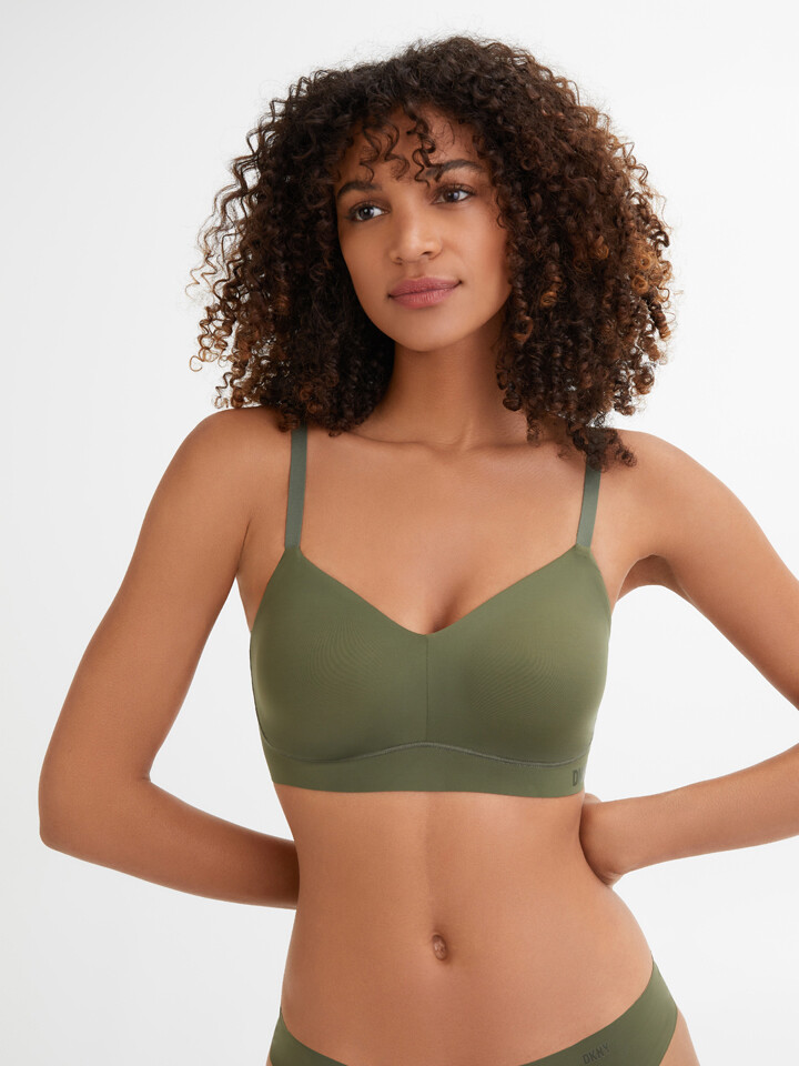 

Бюстгальтер без косточек DKNY, зеленый