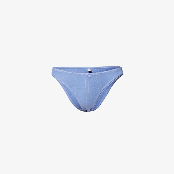 

Трусики Pointelle с высокой посадкой из органического хлопка Cou Cou Intimates, синий