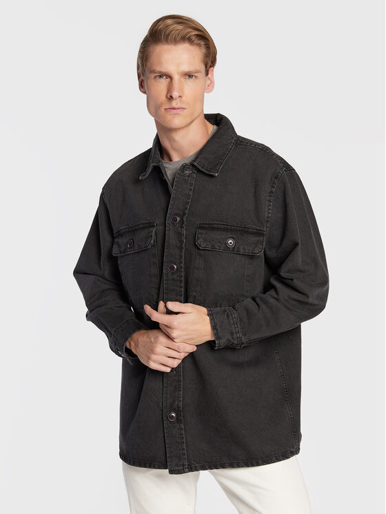 Джинсовая куртка стандартного кроя Lindbergh, черный джинсовая куртка стандартного кроя lindbergh черный