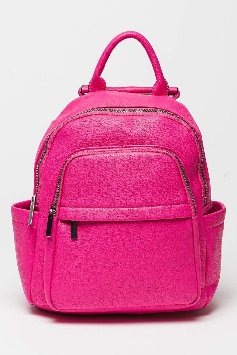 Рюкзак из экокожи с карманами Francesca Rossi, фуксия рюкзак из экокожи с кепкой francesca rossi фуксия