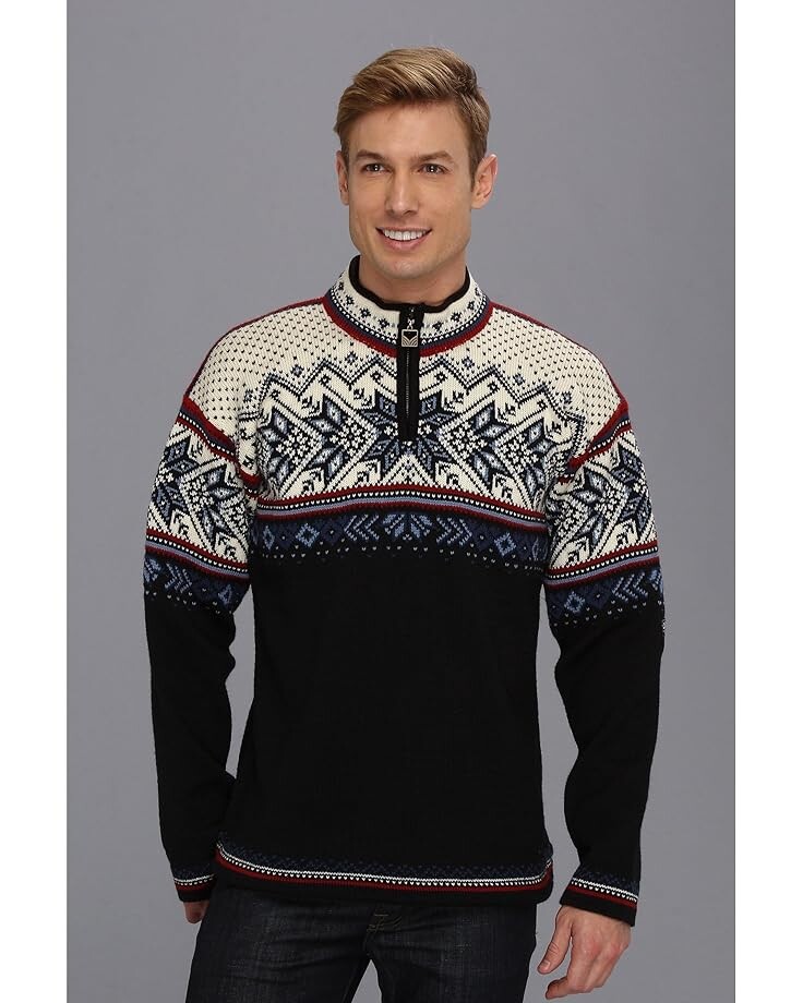 

Свитер Dale of Norway Vail, цвет C-Midnight Navy/Red Rose/Off White