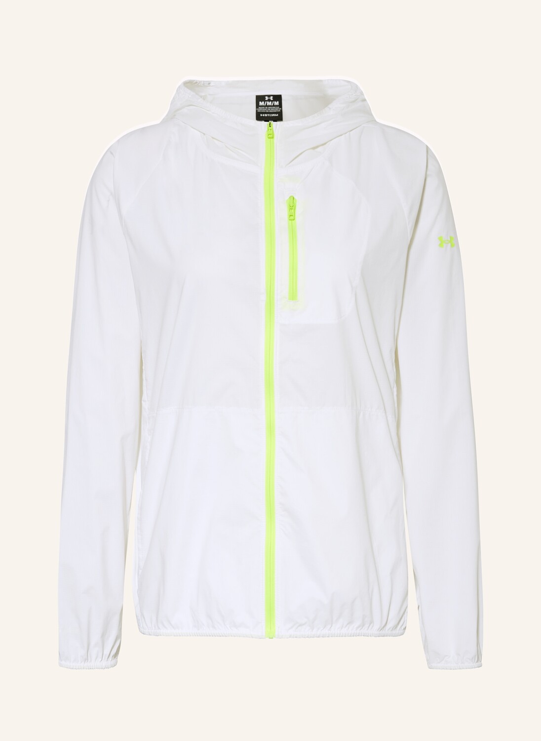 

Куртка для бега phantom UNDER ARMOUR, цвет WEISS/NEONGRÜN