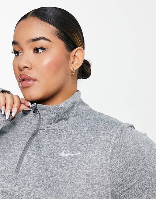 

Серая куртка на молнии Nike Running Plus Element Dri-FIT