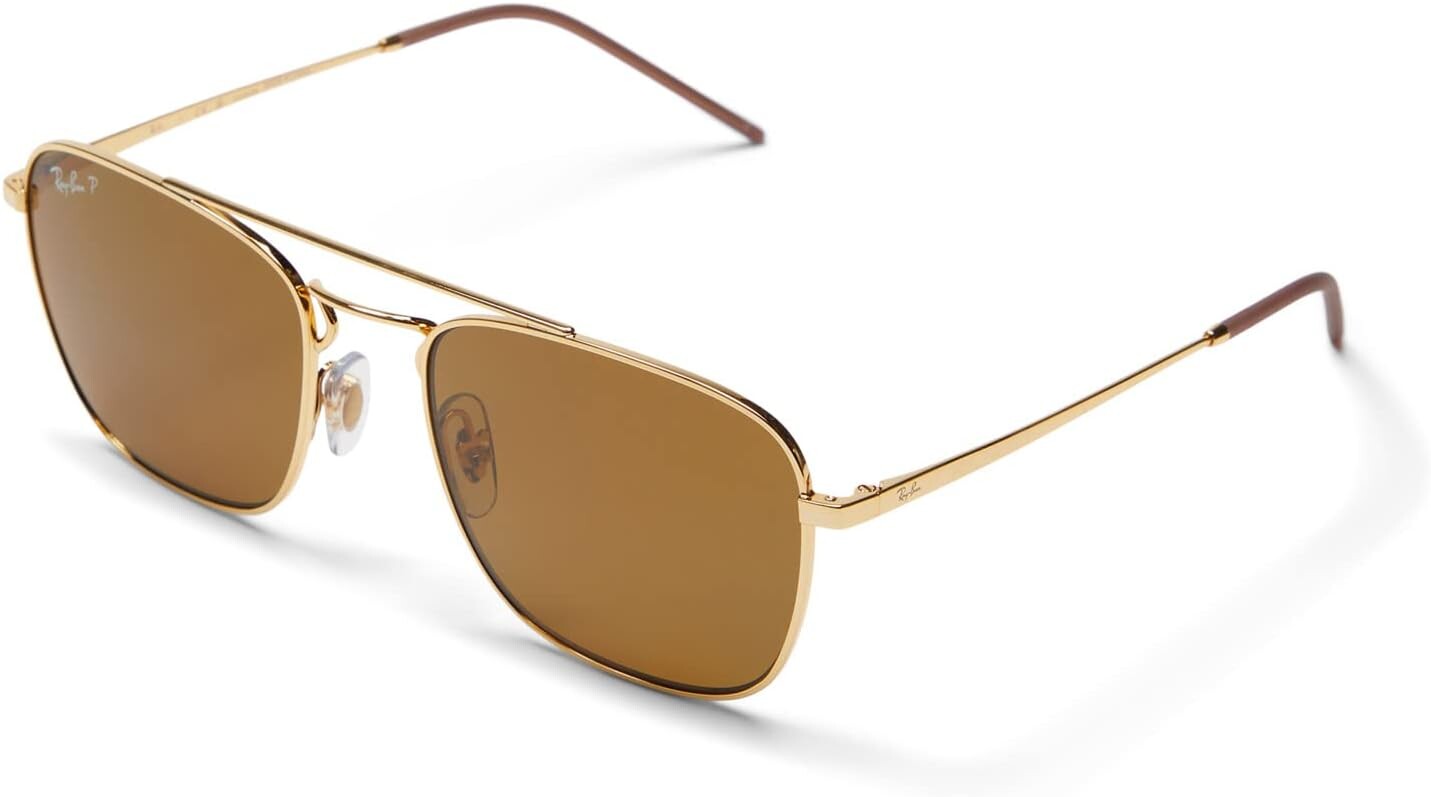 

Солнцезащитные очки 55 mm 0RB3588 Ray-Ban, цвет Arista/Dark Brown Polarized