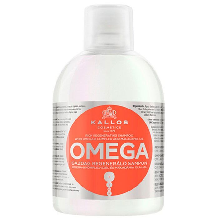 

Увлажняющий шампунь Champú Omega Rich Repair Kallos, 1 л