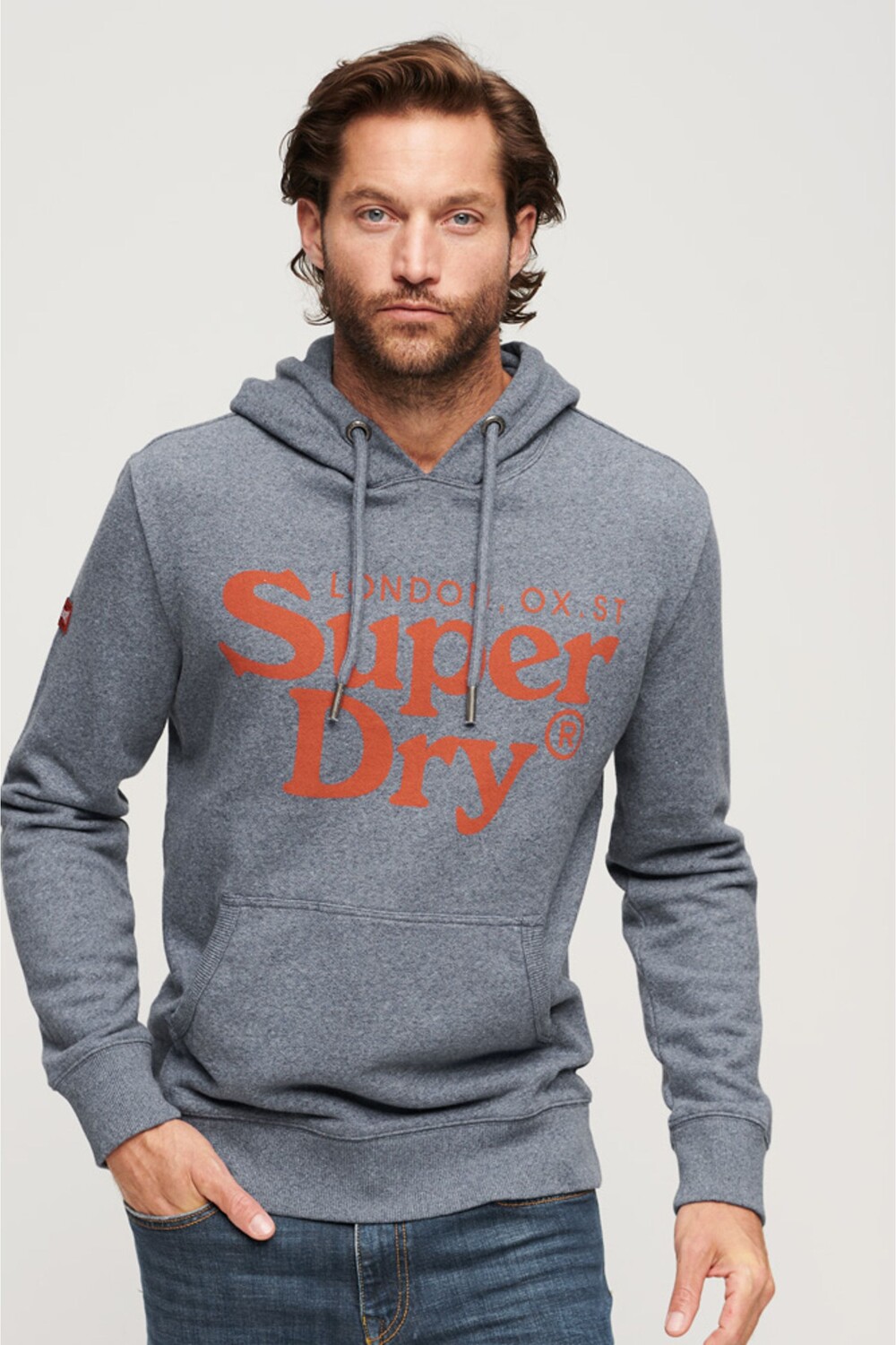 

Толстовка с логотипом Venue Classic Superdry, синий