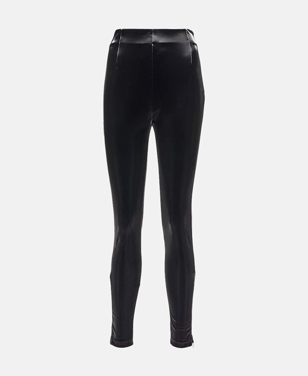 

Брюки из кожи Rotate Birger Christensen, черный