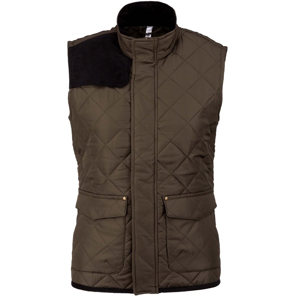 

Жилет Kariban Sleeveless Down Matelassé, зеленый
