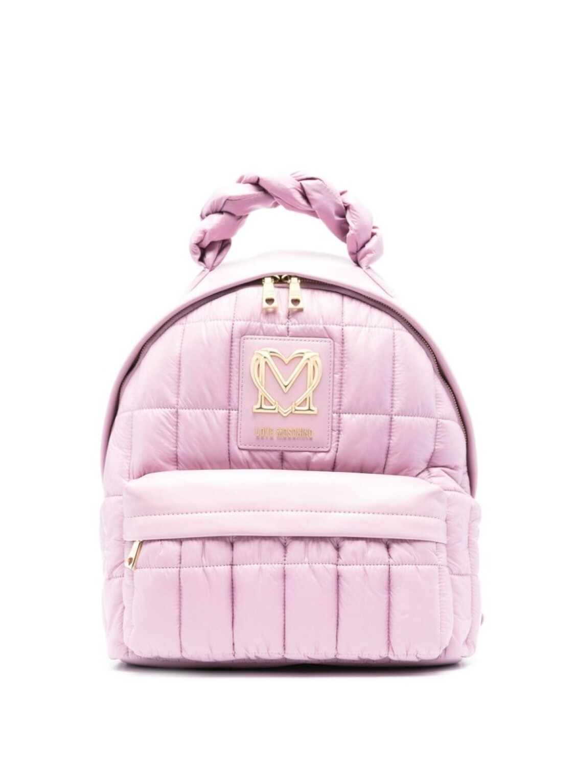 

Дутый рюкзак с логотипом Love Moschino, фиолетовый