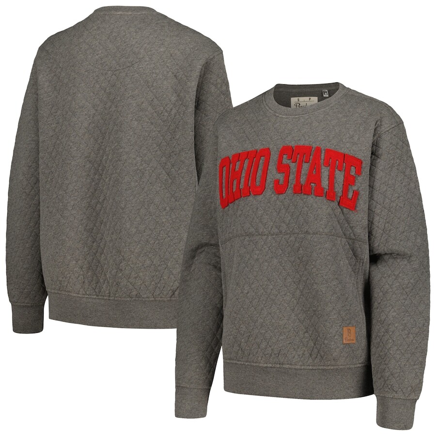 

Толстовка Pressbox Ohio State Buckeyes, угольный