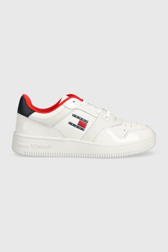 

Кожаные кроссовки TJW RETRO BASKET GLOSSY Tommy Jeans, белый
