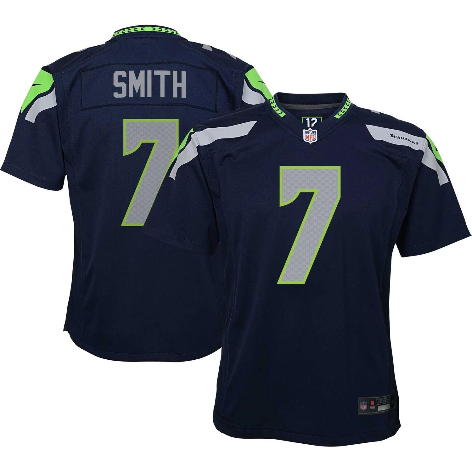 

Молодежная игровая майка Nike Geno Smith College Navy Seattle Seahawks Nike