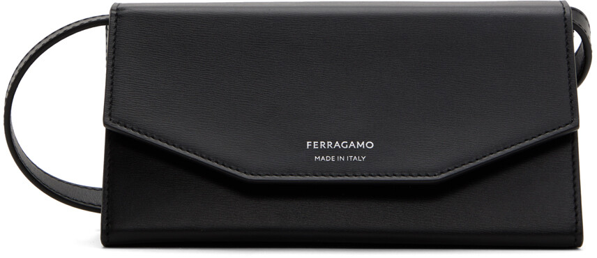 

Черная компактная сумка через плечо Ferragamo, цвет Nero
