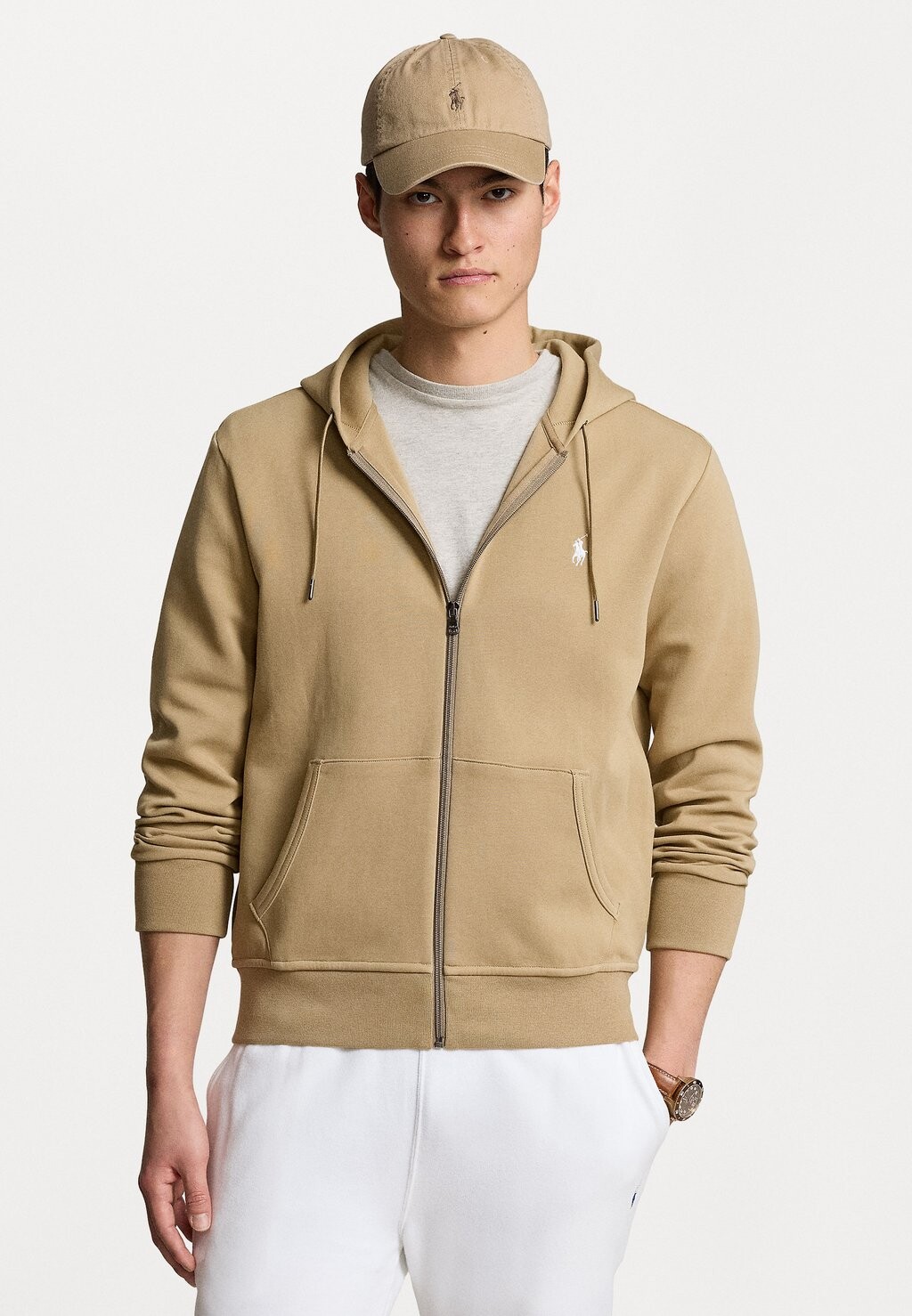 

Толстовка на молнии Long Sleeve Polo Ralph Lauren, цвет desert khaki