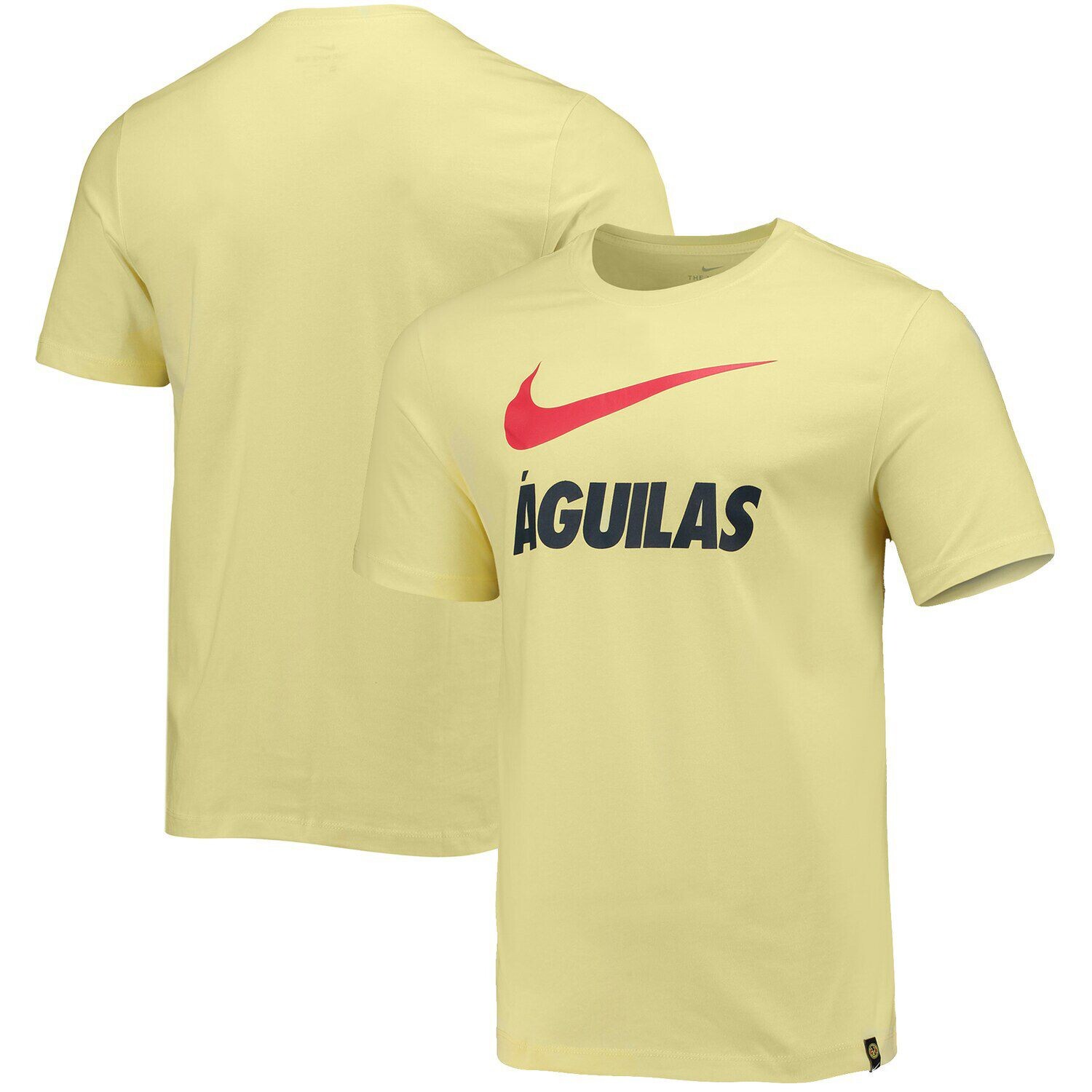 

Мужская желтая футболка с логотипом Nike Club America Swoosh, Желтый