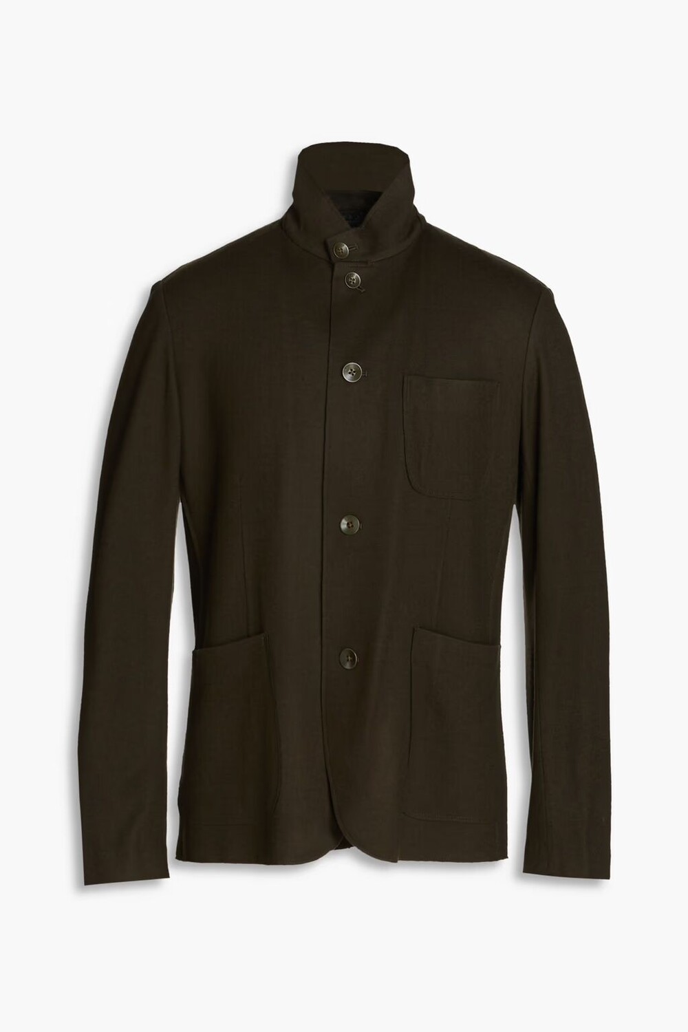 

Шерстяной пиджак узкого кроя Rag & Bone, армейский зеленый