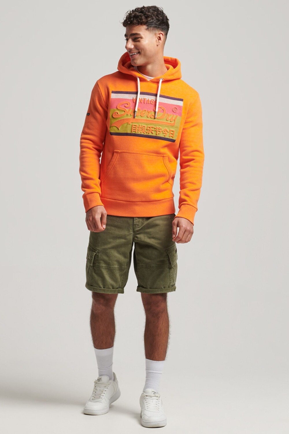 

Толстовка Cali с винтажным логотипом Superdry, оранжевый