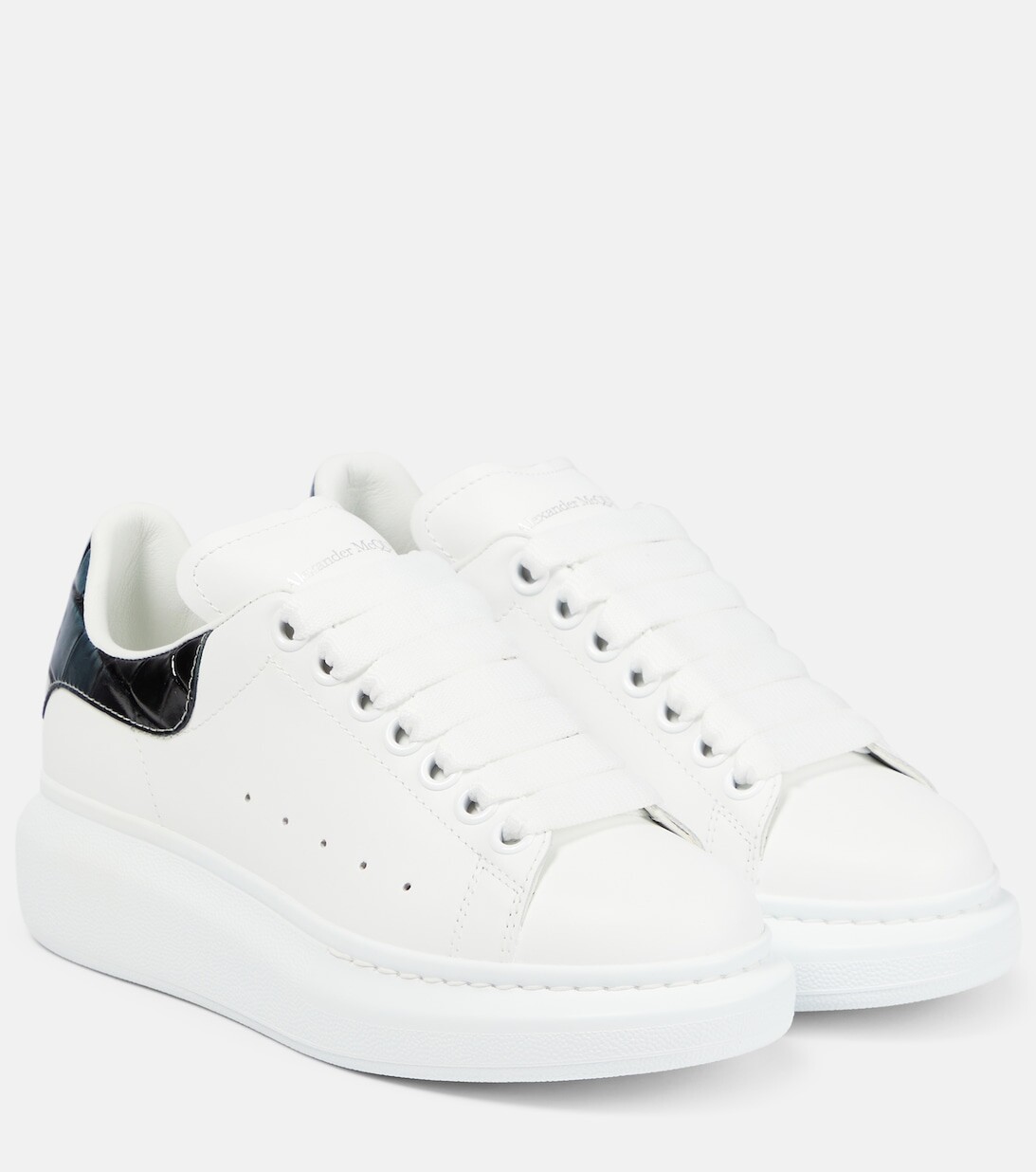 

Кожаные кроссовки оверсайз Alexander McQueen, белый