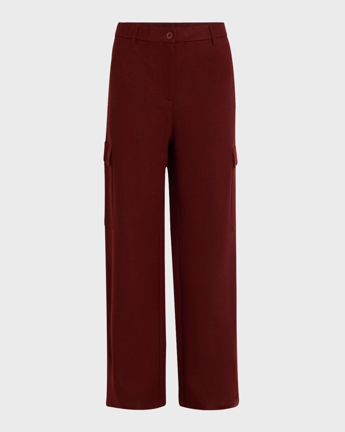

Широкие брюки из шерстяного джерси Eileen Fisher, красный