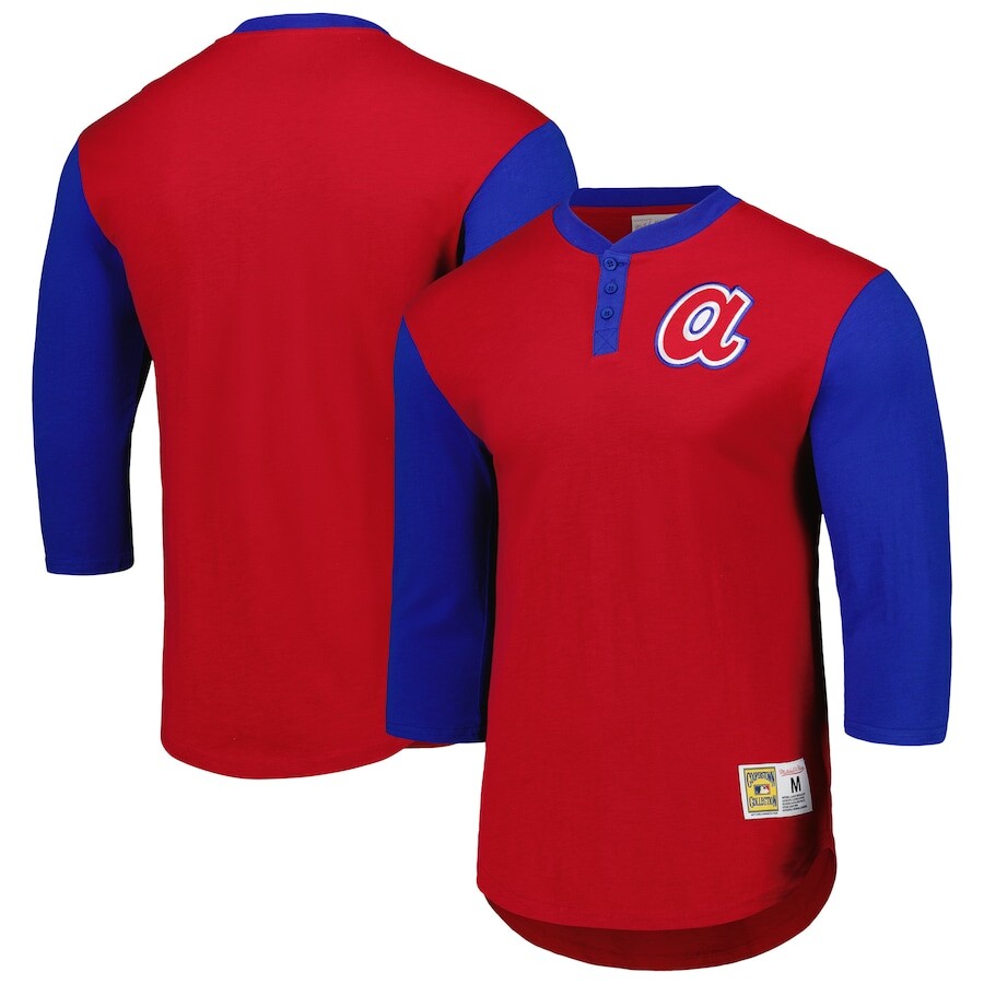 

Футболка с длинным рукавом Mitchell & Ness Atlanta Braves, красный