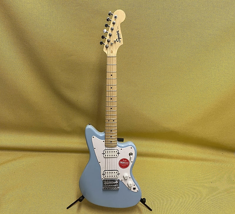 miyoo mini v2 желтый Электрогитара 037-0125-504 Squier Mini Jazzmaster HH Electric Guitar Maple Neck Daphne Blue