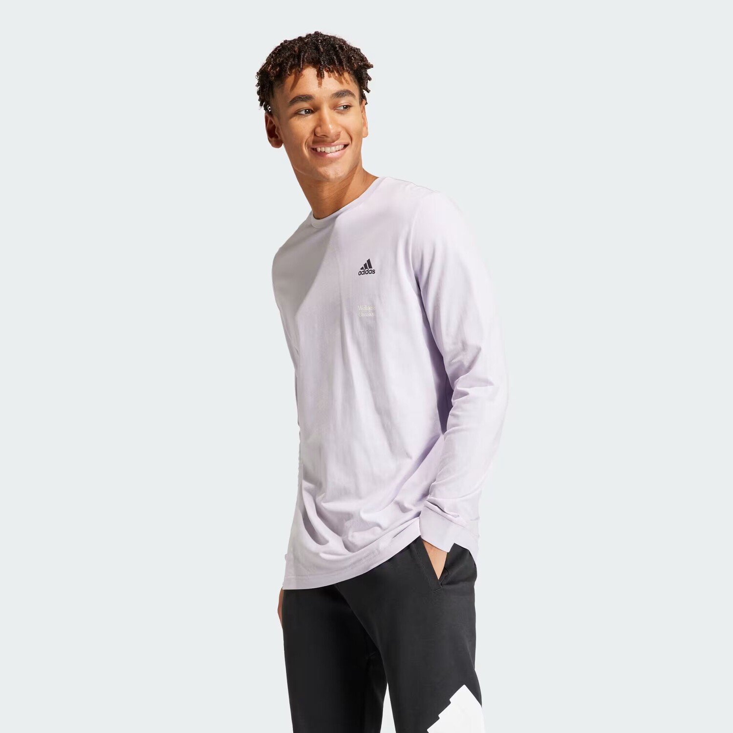 

Футболка Balance с длинными рукавами и рисунком - Spirit of Nature Adidas, цвет Silver Dawn