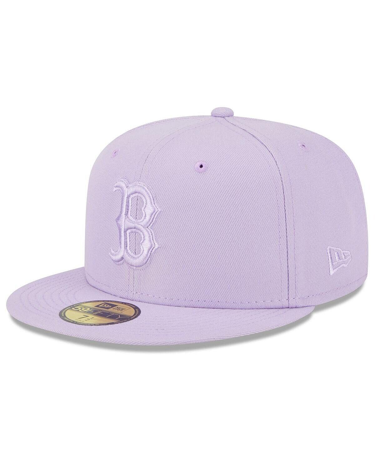 

Мужская лавандовая кепка Boston Red Sox 2023 Spring Color Basic 59FIFTY приталенная шляпа New Era