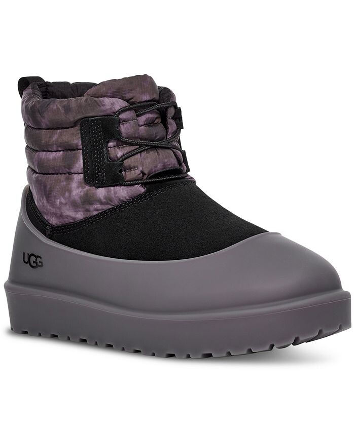 

Мужские классические водонепроницаемые ботинки мини на шнуровке UGG, черный