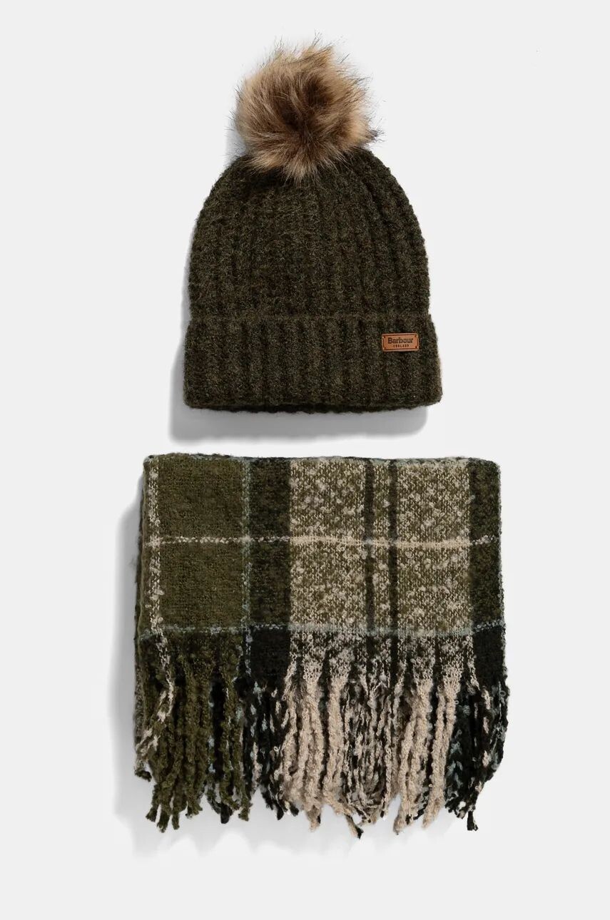 

Шарф и шляпа Barbour, мультиколор