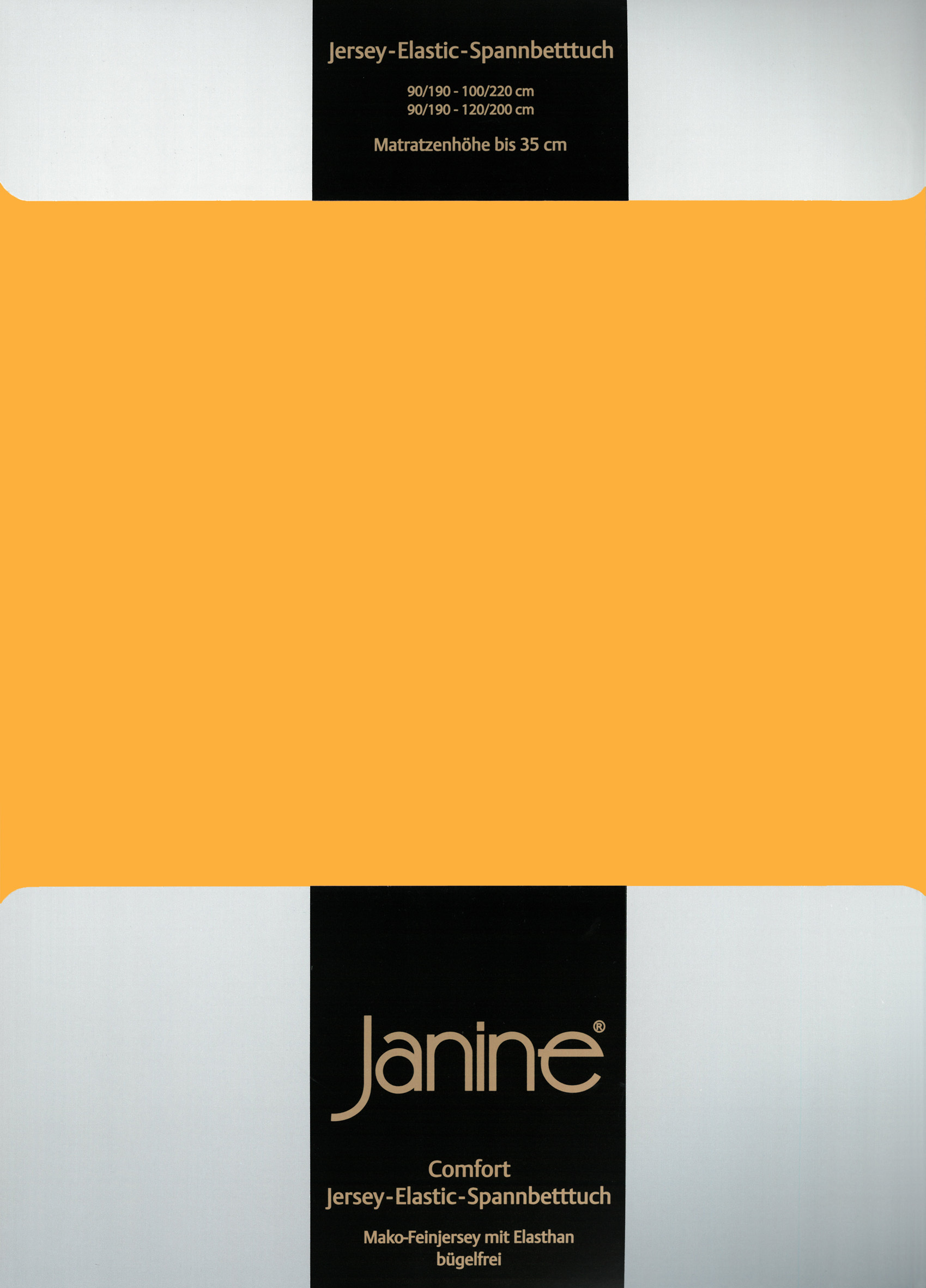 Простыня Janine Elastic Jersey, цвет sonnengelb