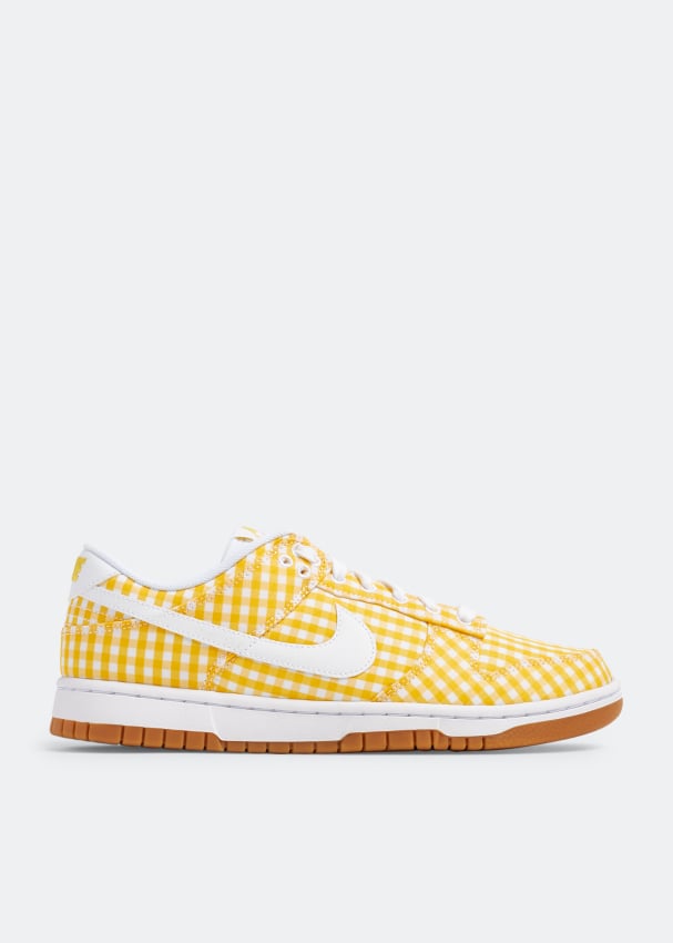 Кроссовки Nike Dunk Low 'Yellow Gingham', желтый кроссовки nike dunk twist размер 35 5 желтый