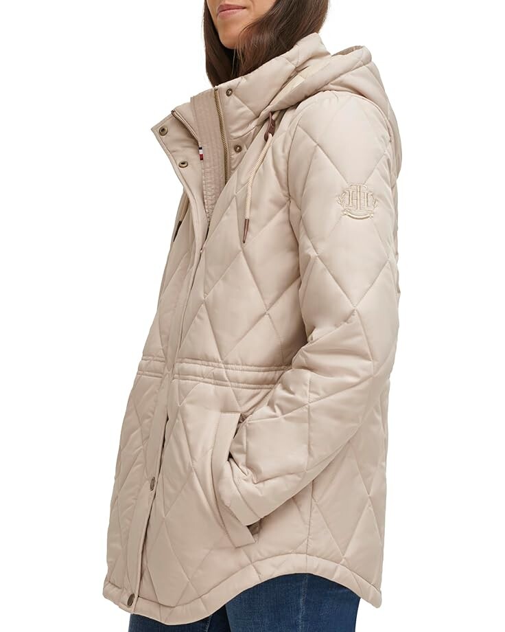 

Куртка Tommy Hilfiger Zip-Up Quilted Jacket, цвет Chino