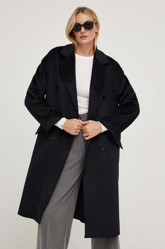 Шерстяное пальто Answear Lab, черный