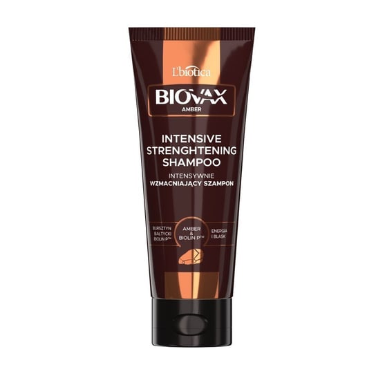 Интенсивно укрепляющий шампунь для волос, Baltic Amber & Biolin P 200мл L`biotica, Biovax Glamour Amber, L'Biotica