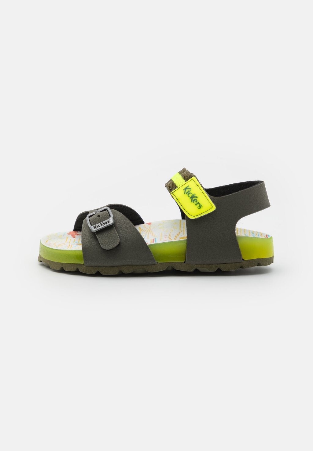 

Босоножки с ремешками SOSTREET Kickers, цвет kaki jaune surf