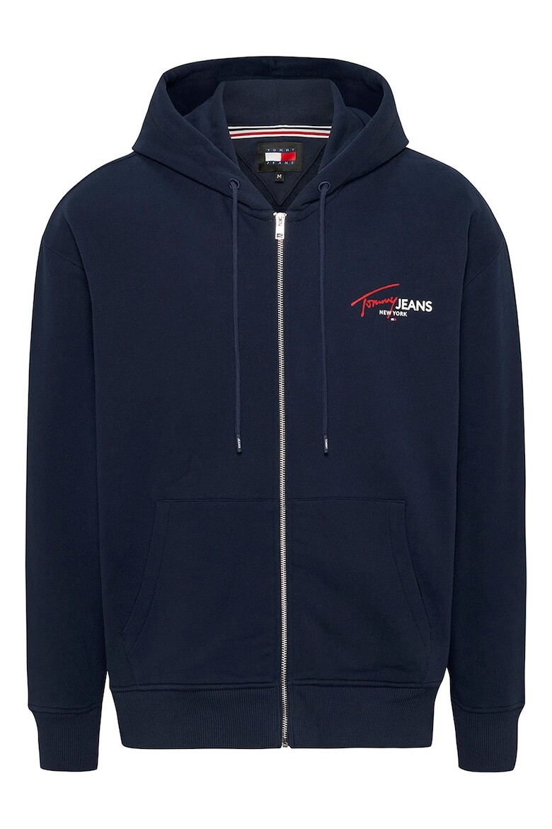 

Толстовка на молнии с косыми карманами Tommy Jeans, синий
