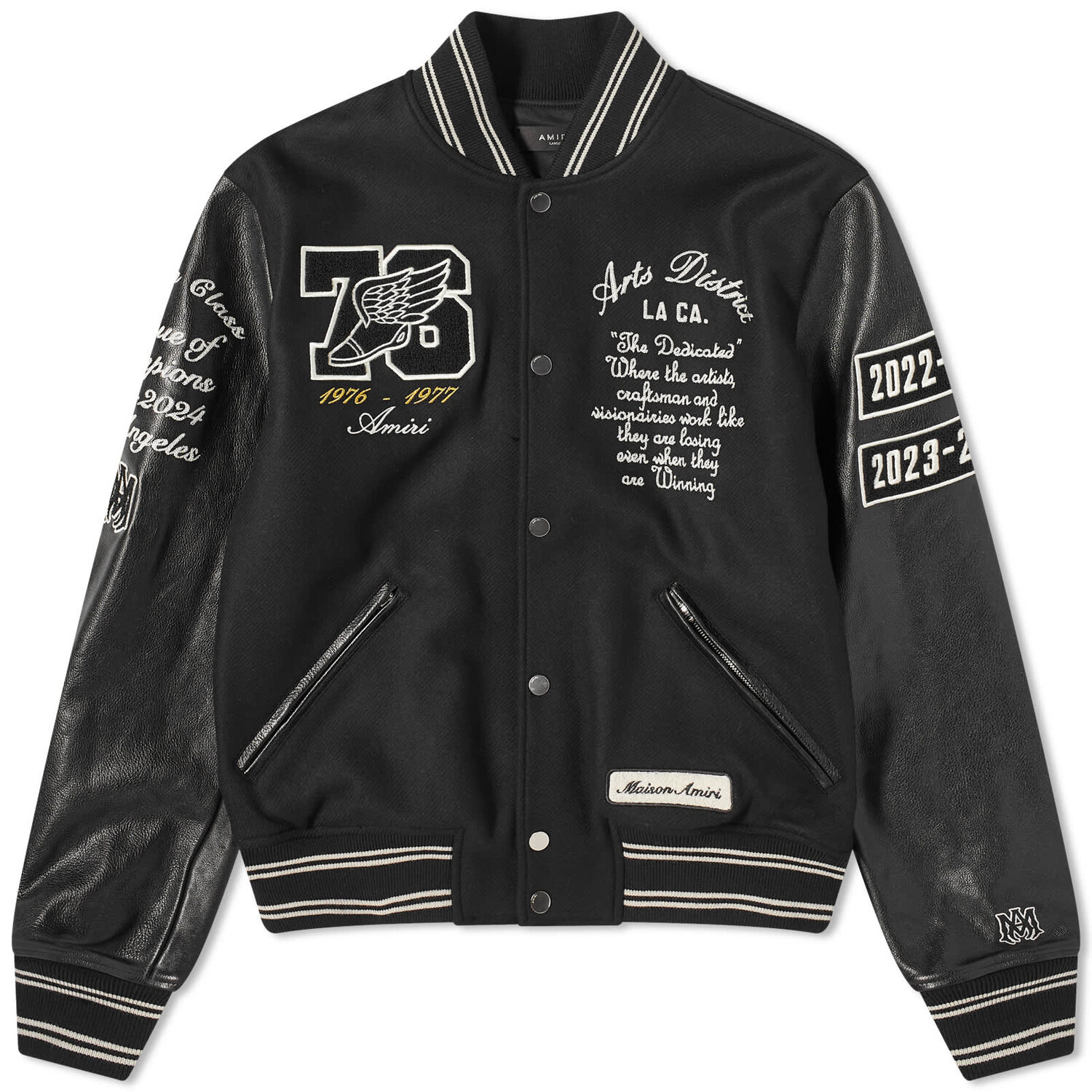 

Куртка Amiri Eagle Wool Varsity, черный