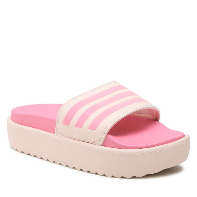 

Шлепанцы adidas AdilettePlatform Slides, розовый/бежевый