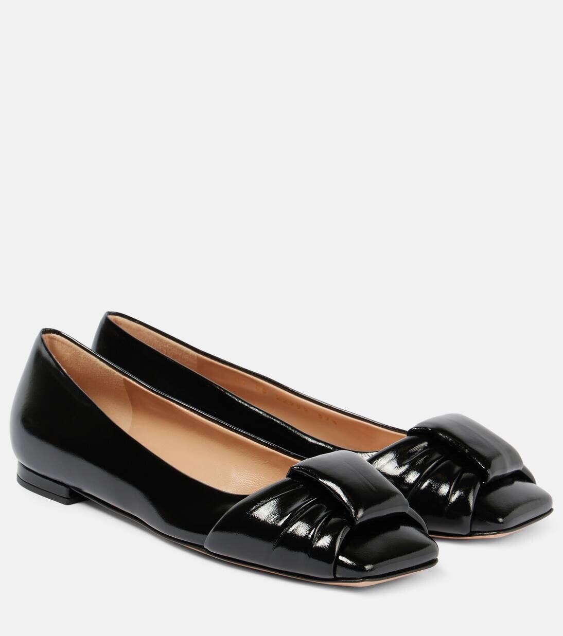 

Балетки из лакированной кожи Gianvito Rossi, черный