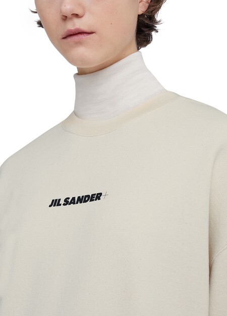 

Толстовка с логотипом Jil Sander, бежевый