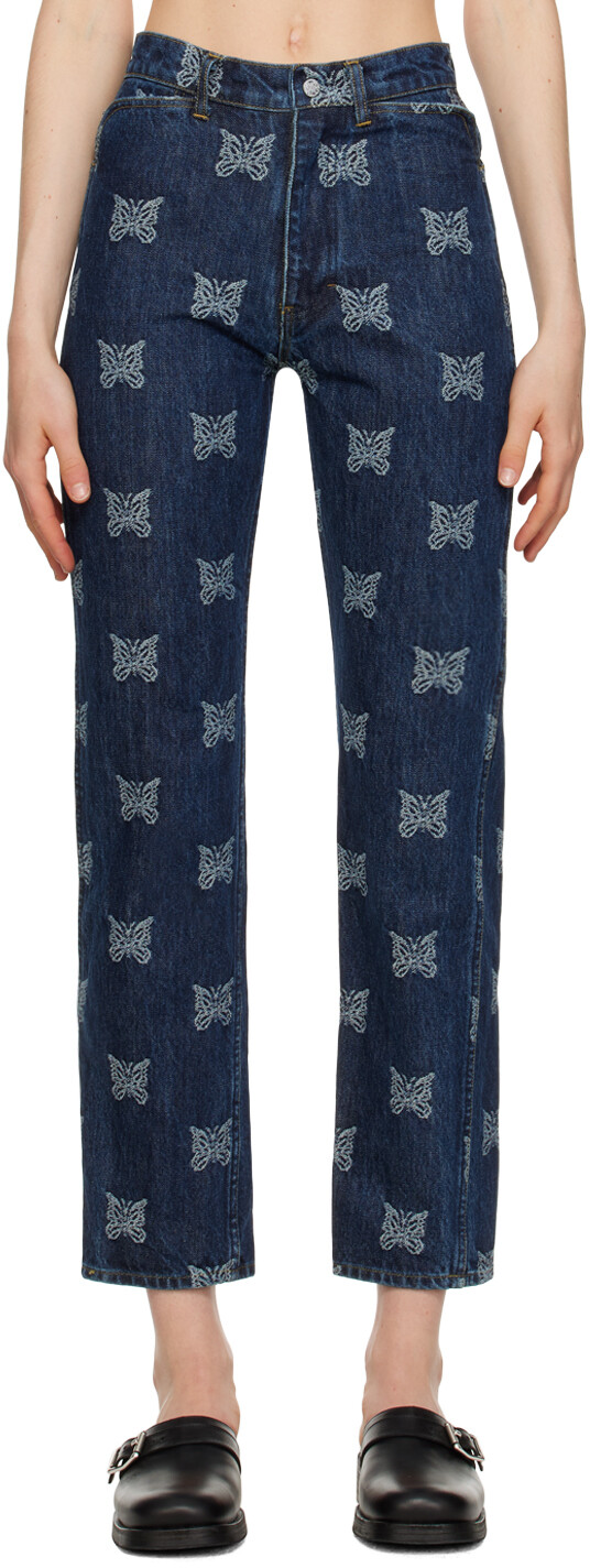 

Джинсы NEEDLES Indigo Papillon